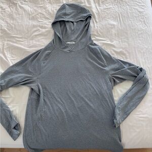 lululemon athletica Men's Light Gray Hooded Sweater